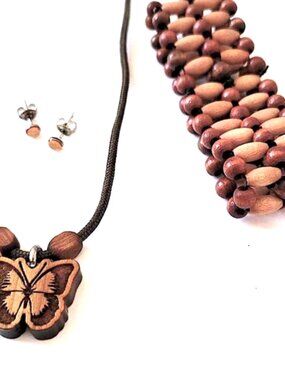Butterfly Baby Bundle Necklace Bracelet & Stud Earring Set